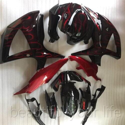 ABS Injection Fairings black red For SUZUKI GSXR 600 750 k8 2008 2009 2010 Motorcycle Fairing bodywork fairing Custom