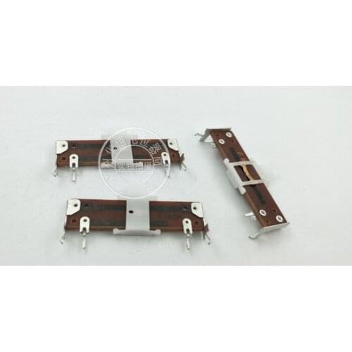 Original new 100% 4cm single straight slide with midpoint potentiometer W20K handle length 6MM SS202NO1D (SWITCH)