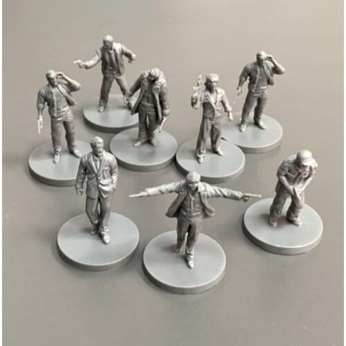 Lot 6/8PCS Coops Suspects Crew Menber Miniatures Blacklist Brook City Board Game Role-Playing Kickstarter Model Rare