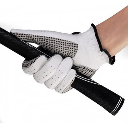 1 Pcs Golf Gloves Sheepskin Pu Leather Glove Left Hand Soft Breathable Anti-Slip Granules Men Comfortable Durable Golf Glove js