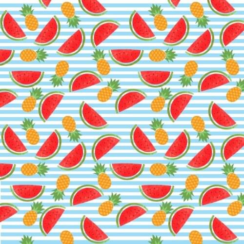 Happy Birthday Watermelon and Pineapple Backdrop Holiday Photography Background Celebration Photo Booth Studio Decor