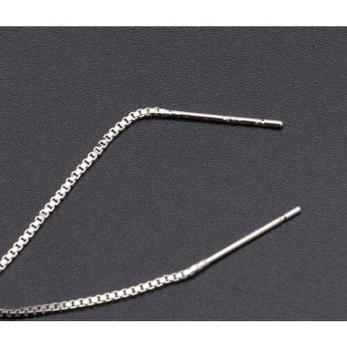 S925 Silver DIY Ear Wire Thread With Jump Ring Dangle Earrings Jewelry Making