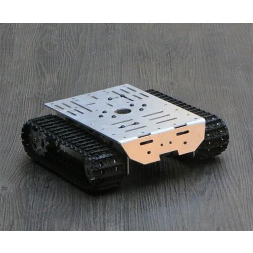 Tank chassis smart car caterpillar chassis robot chassis metal motor belt encoder