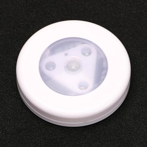 LED Mini Night Light Wireless Detector Dual Induction Infrared PIR Motion Sensor Lamp Wall Lamp Stairs Closet Cabinet Light