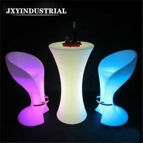 LED Table/ LED Chair LED Plastic Illuminated Furniture for Disco,Party Light up coffee table LED bar table furniture led bar