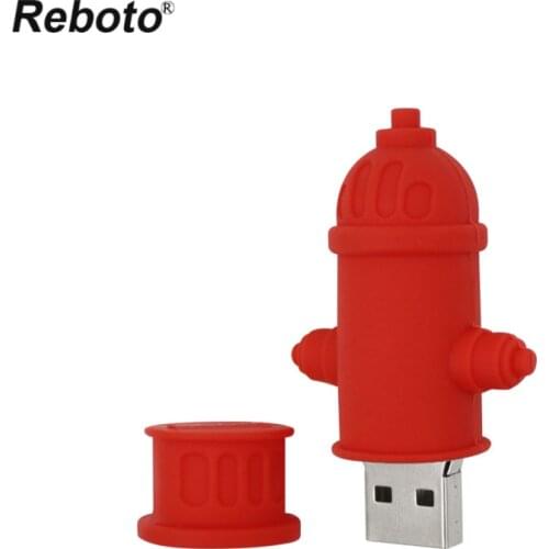 Cartoon USB Flash Drive Cartoon Fire Hydrant Pen Drive 4GB 8GB 16GB 32GB 64GB Cute Memory Stick Creative Gift Pendrive USB Key