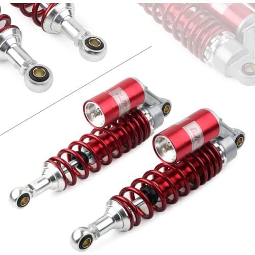 Red Universal 320mm 12.6" Clevis End Motorcycle Rear Air Shock Absorber For Honda Kawasaki Suzuki Yamaha 1Pair