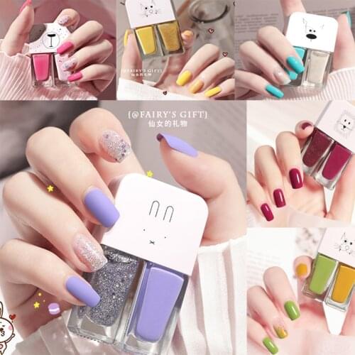 2020 Hot Sale Twin Nail Polish Set Colors Glitter Nail Art Gel Semi Permanent Enamel Lacquer Varnish Manicure beauty 29 Colors