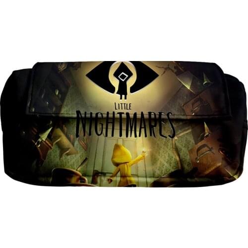 2021 Little Nightmares 3D Print Women Simple Double layer Storage Bag Lady Bag Hip hop Cosmetic Bag Child Stationery Pencil Bag