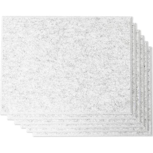 6 Pcs Acoustic Panel Anti-Acoustic Cushion Wall Panel Echo Bass Isolation Cover Sloped Edge,Wall Decoration,30X40X0.9cm