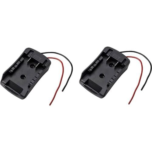 2 Pack Power Wheels Adapter for 20V Dock Power Connector 14 Gauge Robotics(Black)