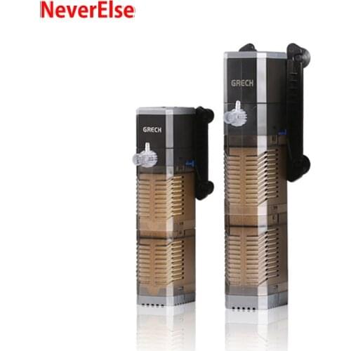 Aquarium Submersible Filter Pump Quiet Water Fountain Pump Adjustable Air Inlet Water Flow Biochemical Filter Cotton 7/8/20/25W