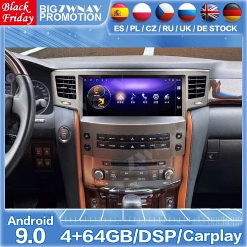 Android 10 Player For Lexus LX570 2008 2009 2010 2011 2012 2013 2014 2015 GPS Video Player Audio Stereo Radio Receiver Head Unit