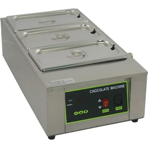 Free Shipping 3 Tank 12 kg Capacity Chocolate Melting Machine