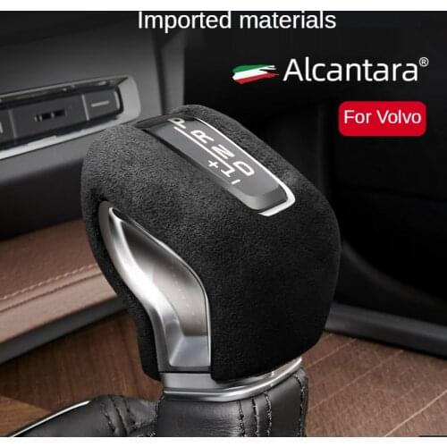 For Volvo Xc60 Xc90 S90 V90 S60 V60 Central Control Gear Head Turn fur Decorative Cover Pattern Gear Grip Accessories
