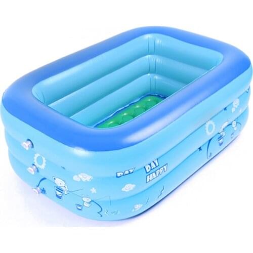 Baby Children Bathing Tub Baby Home Use Paddling Pool Inflatable Square Swimming Pool Kids Family Thickened Playing Water Pool