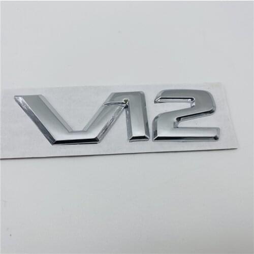 For Mercedes Benz V12 Logo Fender Emblem Badge Sticker Adhesive R129 W140 W220