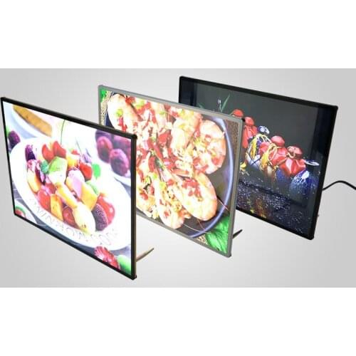 A4 light box aluminum frame box photo frame led night light slim led light box sign