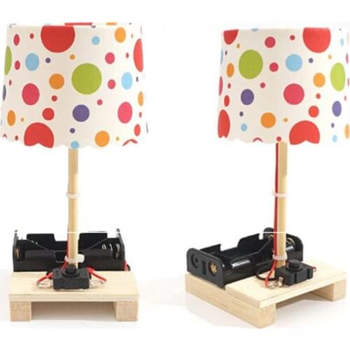 DIY Assembly Small Table Lamp Kit Physical Experiment Educational Kid Toy Gift