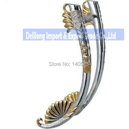 New style flower shape fashion glass door handles stainless steel galss door handles door knobs