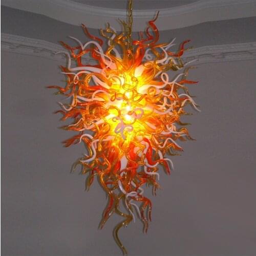 Wholesale Wedding Design Hand Blown Glass Chandelier Modern Kitchen Design blown glass chandelier LED lightings