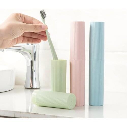 Portable Toothbrush Case Hiking Camping Protect Storage Box Travel Tooth Toothbrush Cover Toothpaste Organizer Toothbrush Holder