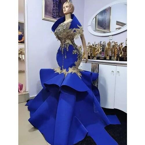 Amazing Bridesmaid Wedding Guest Dress For Women Appliques Sequined Evening Dresses Mermaid Ruched Prom Party Dress