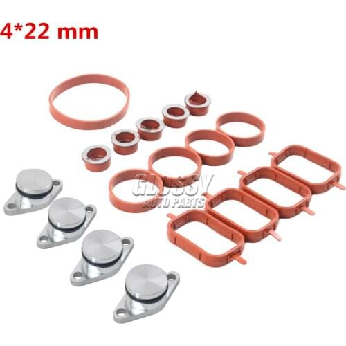 AP03 4*22 mm Intake Manifold Repair Kit Swirl flap set M57 For BMW E46 E87 E60 E61 E90 X5 X3 X6 11612246949