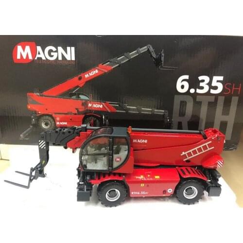 ROS 1/32 Magni RTH 6.35 SH Rotating Telescopic Handler Red Diecast Model
