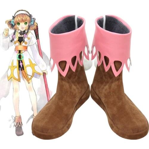 Tales of Xillia ToX RPG of Unwavering Convictions Leia Rolando Leia the Slaya Game Cosplay Shoes Boots X002