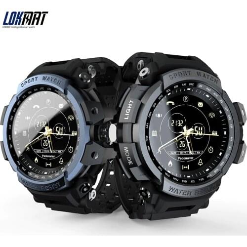 LOKMAT MK28 BT Sport Smart Watch Life 5ATM Waterproof 1 Year Standby Call Reminder Digital Clock SmartWatch For ios and Android