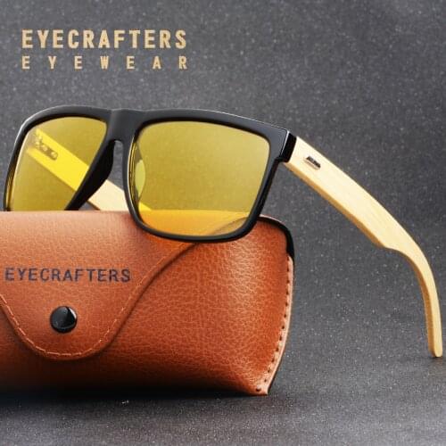 2020 Retro Bamboo Wood Sunglasses Polarized Men Women Brand Designer Goggles Tortoise Brown Mirrored Coating Eyewear UV400