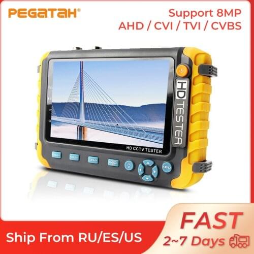 Iv8w CCTV tester RS485 PTZ control VGA HDMI input UTP Cable Analog camera tester cftv camera for 8MP AHD TVI CVI CVBS