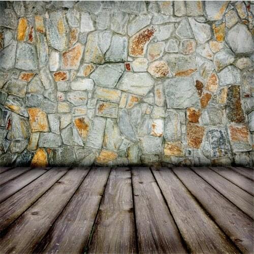 Vinyl Backdrop for Photography Digital Printed Brick Wall with Wood Floor Newborn Photo Background for Professional Studio