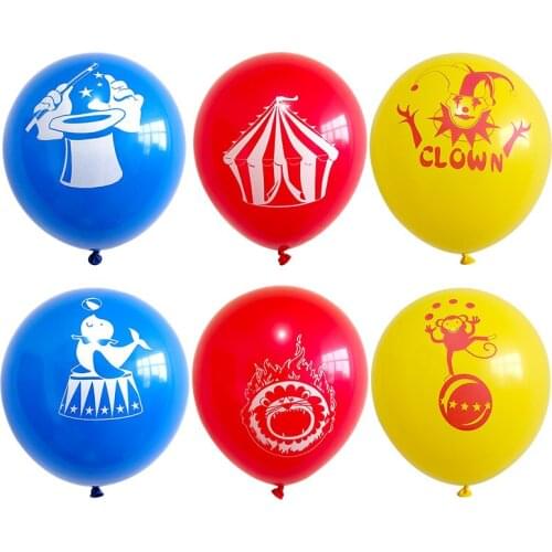 100Pcs Air Latex Balloon 12inch Circus Monkey Clown Shape Happy Birthday Party Wedding Christmas Decoration Supplies Kids Baloon
