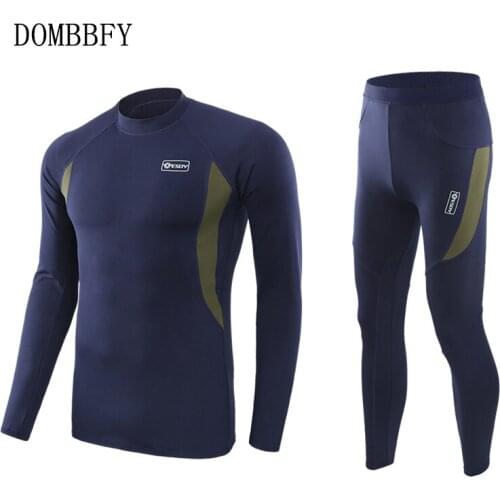 Winter Mens Tactical Fleece Thermal Underwear Sweat Quick Drying Thermo Underwear Mens Breathable Elasticity Long Johns Pants