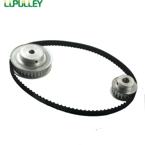 LUPULLEY XL Timing Pulley Belt Set Reduction 3:1 30T 10T 30teeth 10teeth Engraving Machine Accessories CNC Belt Pulley Gear Kit