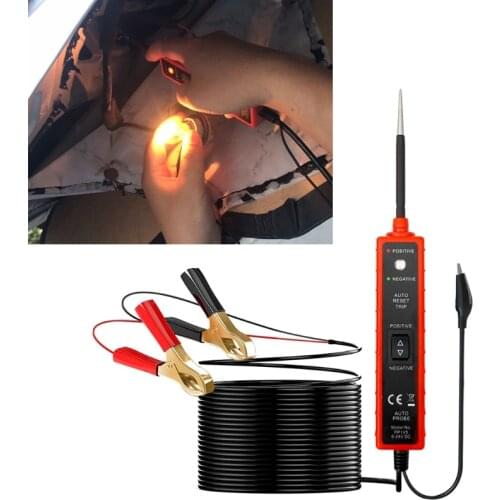 1 Set Automotive Electric Circuit Tester Power Circuit Probe Kit 6-24V DC Multi-functional Electrical System Diagnostic Tool