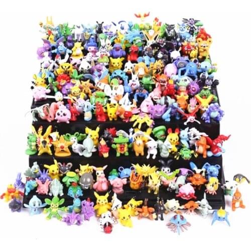 24pcs Tommy Pokemon Character Model Action Collection Style Pokémon Pikachu Anime Character Toy Childrens Gifts Random Shipment