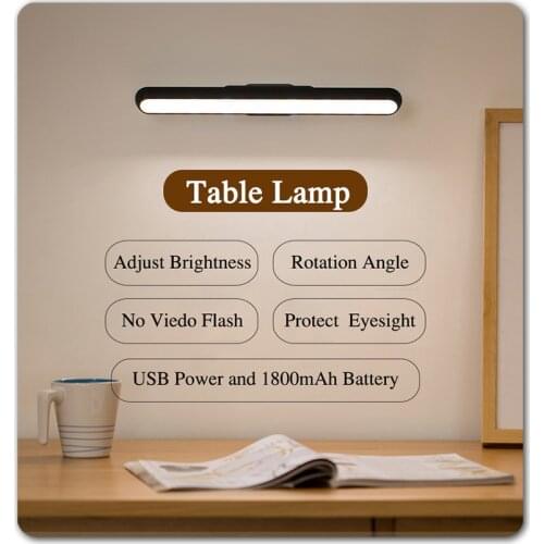 30CM Led Lights Stepless Dimming Night light Hanging Rotatable Magnetic Table Lamp For Home Chargeable and Eye-protect Desk Lamp
