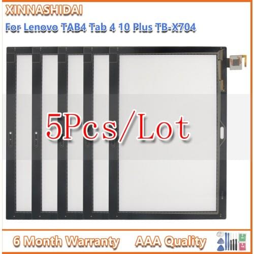 5pcs/lot NEW 10.1 For Lenovo Tab 4 10 Plus TB-X704 TB-X704L TB X704 Tab4-x704 touch screen Digitizer Glass Sensor