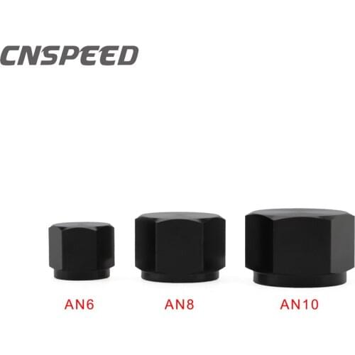 Aluminum Pipe External Hex Head Flare fiting Female Thread TUBE NUT AN6 AN8 AN10 End Cap Plug Fitting Coupler Connector Adapter