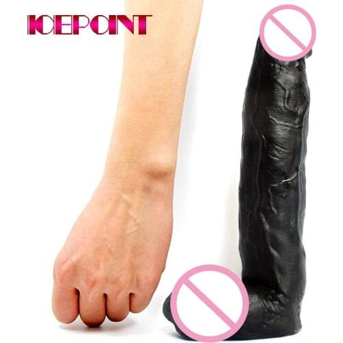 33*6.2cm Big Black Dildos Realistic Gode Huge Thick Horse Dildo Female Large Penis Giant Dick Suction Cup Sex Toys for Women