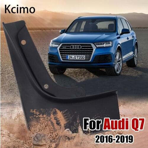 4 PCS Car Mudflap Fender For Audi Q7 4M 2016 2017 2018 2019 Front Rear Mud Guard Flaps Splash Flap Mudguards Accessories