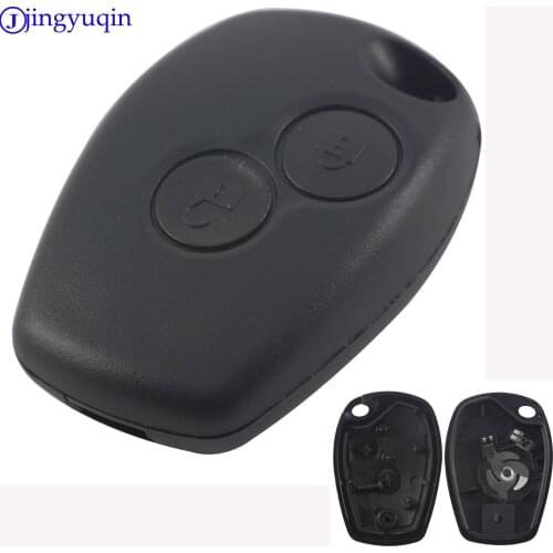 10X 2 Bottons No Blade Car Remote Key Case Shell For Renault Megane Modus Espace Laguna Duster Logan Sandero Fluence Clio Kango