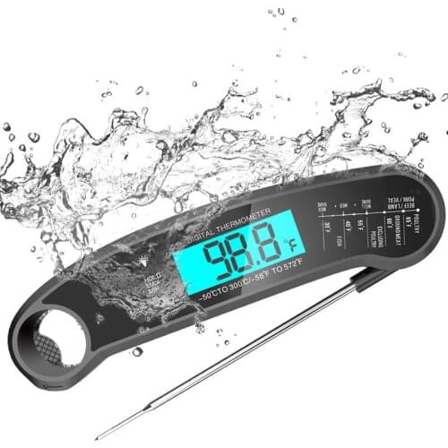 Waterproof Digital Instant Reading Thermometer Gravity Sensing Food Thermometer Left Hand Dedicated Barbecue Thermometer