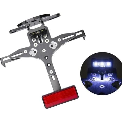 For Suzuki GSXR600 GSX-R 600 750 K6 2006 2007 GSXR 600 750 Fender Eliminator Tail Tidy License Plate Holder Bracket LED Light