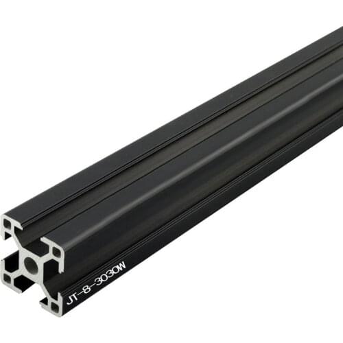1PC BLACK/WHITE 3030 Aluminum Profile 100mm 500mm 800mm Linear Rail Extrusion Extrusion For CNC 3D Printer Parts