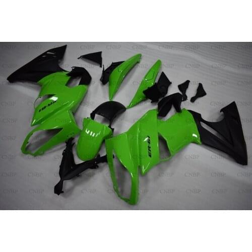 ER-6F 2009 - 2011 Abs Fairing ER-6F 2011 Bodywork for Kawasaki ER-6F 2011 Green Black Full Body Kits