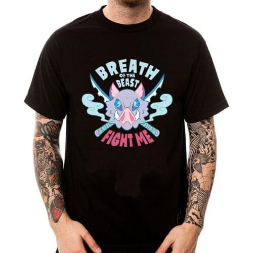 Harajuku Demon Slayer T Shirt Men Japanese Anime Tshirt Kimetsu No Yaiba T-shirt Kawaii Tanjiro Kamado Graphic Tees Male Women